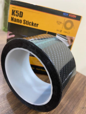5m 3D Carbon Fiber Car Stickers Door Sill Scuff Anti Scratch Tape Protection Film Matte Carbon Fiber Tape