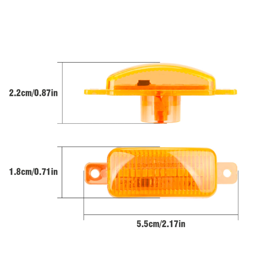 6Pcs 12 LED Amber/Yellow Front Grille Lighting Kit Universal For Truck SUV Raptor Style