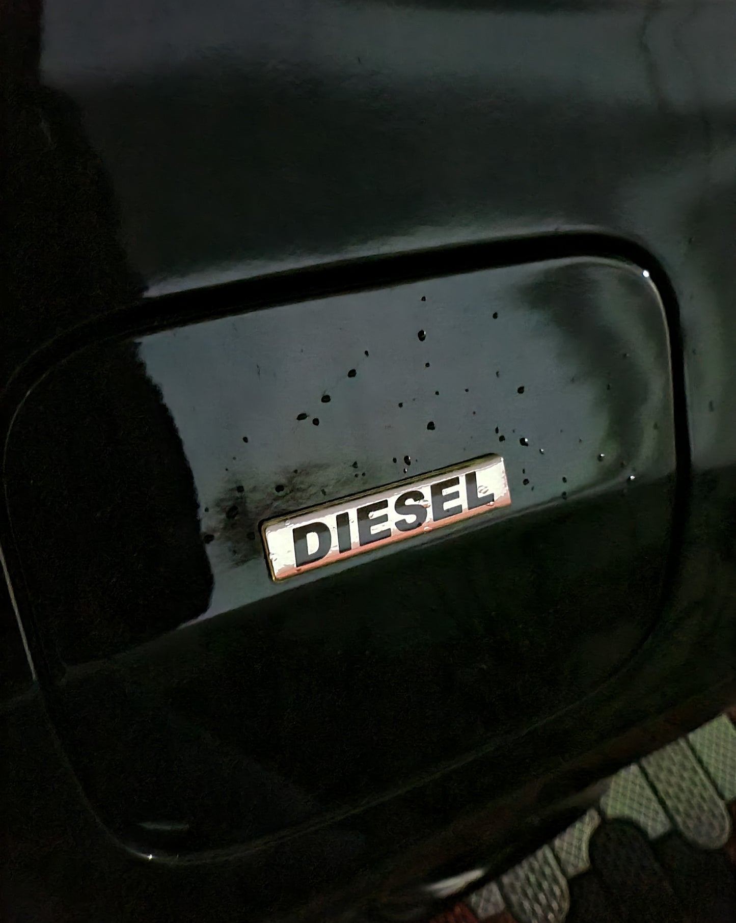 Diesel Sticker for Car Fuel Tank, Metal (Black)