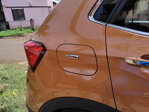 Petrol Sticker for Car Fuel Tank, Metal (Black)