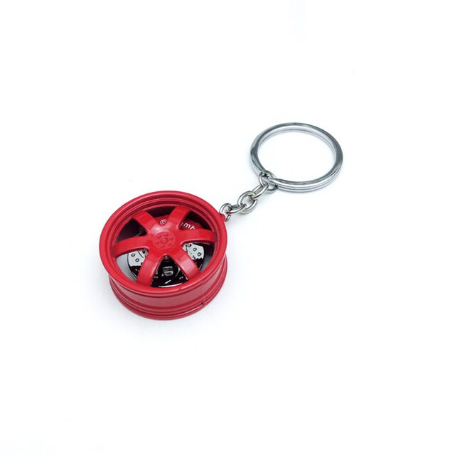 Hot RIM Car wheel Turbo keychain key ring with Brake discs Car Tire Wheel Keychain Auto Car Key Chain Keyring