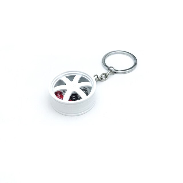 Hot RIM Car wheel Turbo keychain key ring with Brake discs Car Tire Wheel Keychain Auto Car Key Chain Keyring