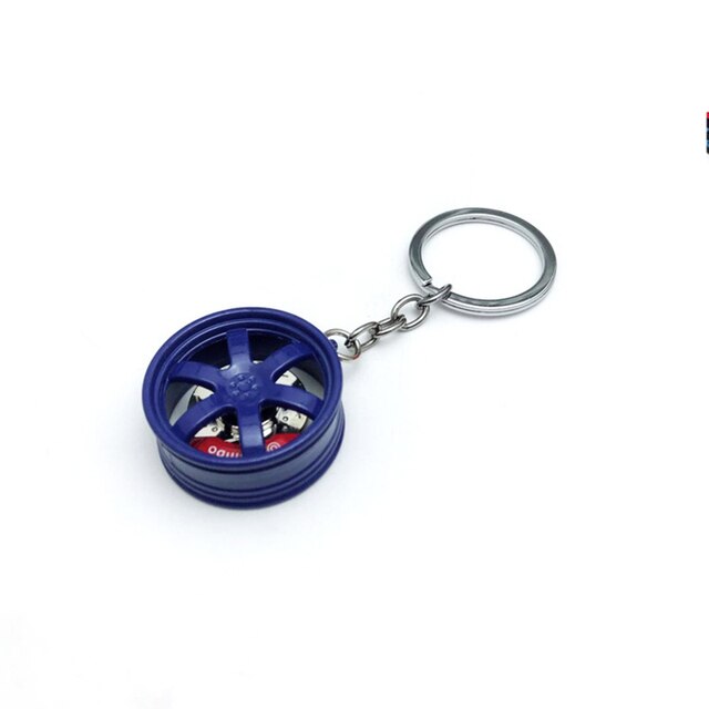 Hot RIM Car wheel Turbo keychain key ring with Brake discs Car Tire Wheel Keychain Auto Car Key Chain Keyring