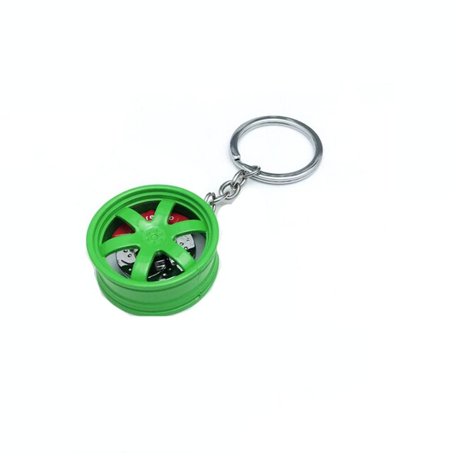 Hot RIM Car wheel Turbo keychain key ring with Brake discs Car Tire Wheel Keychain Auto Car Key Chain Keyring