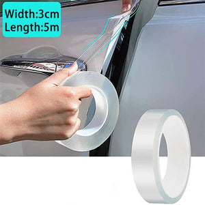 High Gloss Transparent Anti-Scratch Anti-Collision Edge Guard Door Protection Scuff Plate Protection Waterproof Tape/Door Guard Tape/Paint Protection Film/PPF - 5M