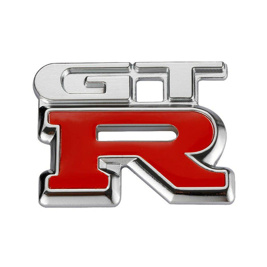 1 Pcs 3D Metal Chrome Car Sticker GTR Stylized Logo Badge Applique Car Decoration Body Sticker