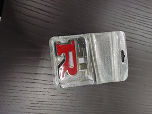 1 Pcs 3D Metal Chrome Car Sticker GTR Stylized Logo Badge Applique Car Decoration Body Sticker