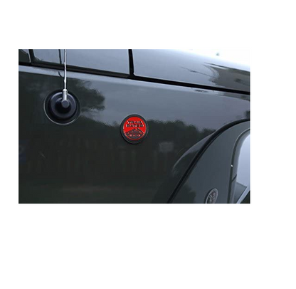 3D Trail Rated Red and Black Badge Emblem Sticker Decal for JeepCar Bike SUV Mobile Laptop (6 cm)