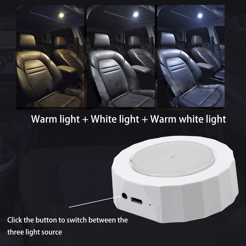 Isincer 46-LED 12V Car Interior Dome Lamp – 6000K White, 130x130mm, Universal Fit For Roof/Trunk/Reading Light