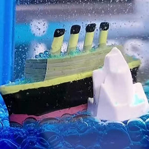 Car Interior Dashboard Decoration Floating Water Cruiser Ship Iceberg Ornament Car Interior Decoration