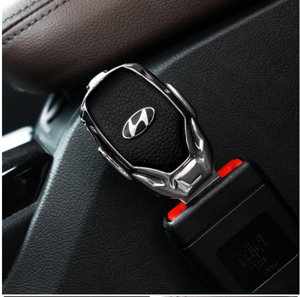 2in1 Seat Belt Alarm Stopper Buckle & Holder With Logo (Pack of 2 )