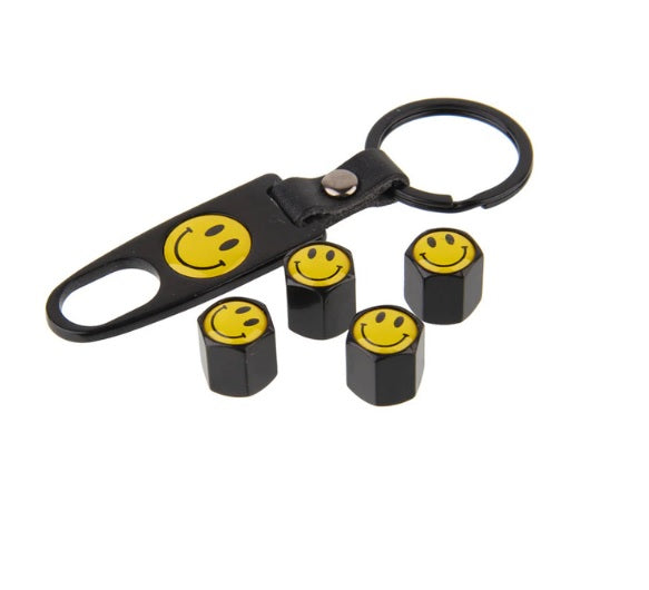 Premium Car Tyre Valve Cap Air Cap Car Tyre Valve Stem Cap Air Covers with Keychain for All Suzuki Cars