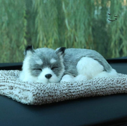 CarOxygen - Car Interior Decoration Sleeping Dog Decor Car Ornament ABS Toy Auto Dashboard Ornaments