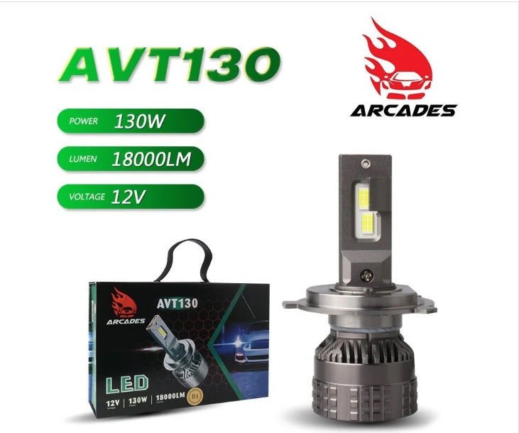 Arcades Car Bike Led Headlight 140 Watt And Luminous 19000 Lm With 1 Year Warranty