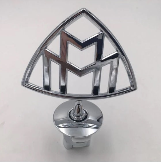 For Maybach Logo Car Front 3D Standing Metal Emblem Auto Hood Rear Badge for Mercedes-Benz Maybach C E S class S400 S500 S600