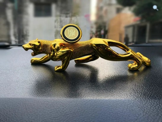 Lion Sculpture Dashboard Mobile Holder - Golden | Phone Holder | Mobile Holder | Car Cell Mobile Phone Holder Stand