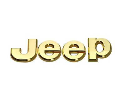 Jeep Letters Sticker for Cars, Jeep, Metal Badge