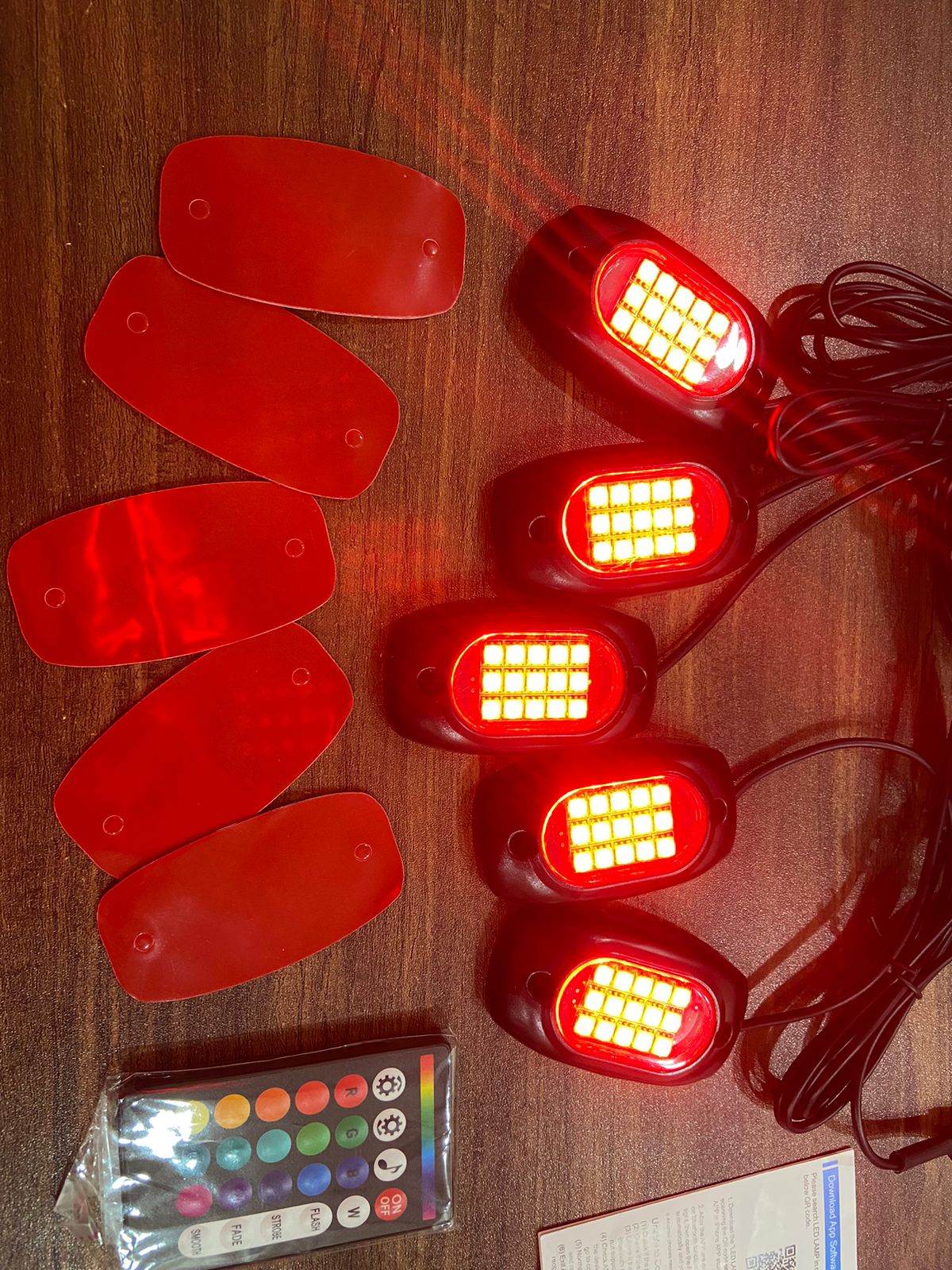 6 Pods RGB LED Rock Lights/Timing Mode/Waterproof - Rock Light Underbody Light