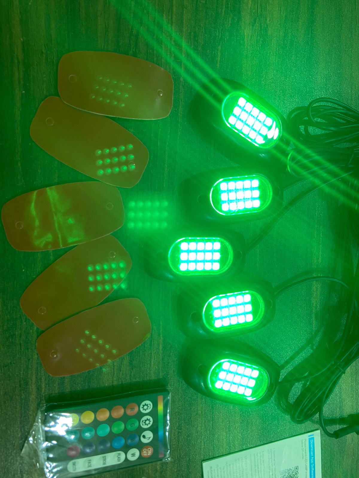 6 Pods RGB LED Rock Lights/Timing Mode/Waterproof - Rock Light Underbody Light