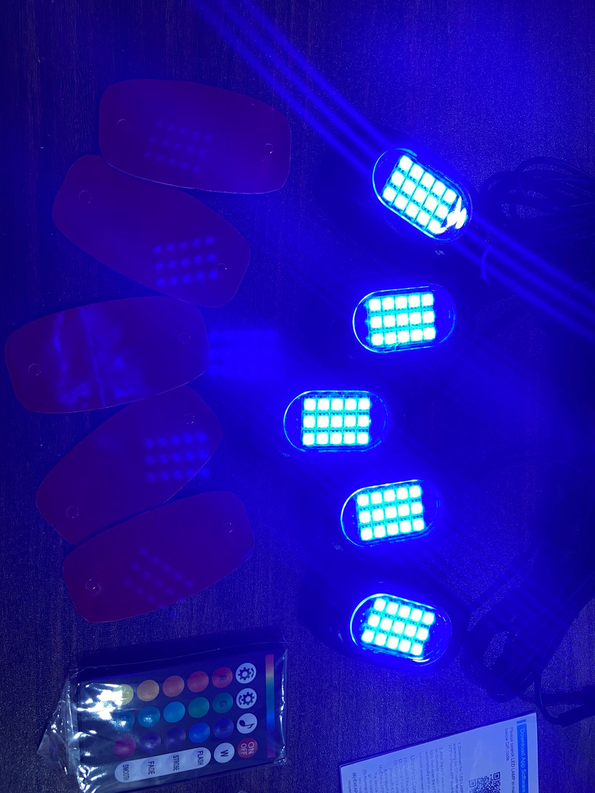 6 Pods RGB LED Rock Lights/Timing Mode/Waterproof - Rock Light Underbody Light