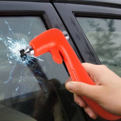 Car Safety Hammer Emergency Escape Tool with Seat Belt Cutter and Vehicle Window Glass Breaker with Light Reflective Tape