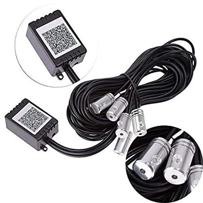 CarOxygen - Car LED Interior Strip Light, 16 Million Colors 5 in 1 with 6 Meters Fiber Optic, Multicolor RGB Sound Active Automobile Atmosphere Ambient Lighting Kit - Wireless Bluetooth APP Control