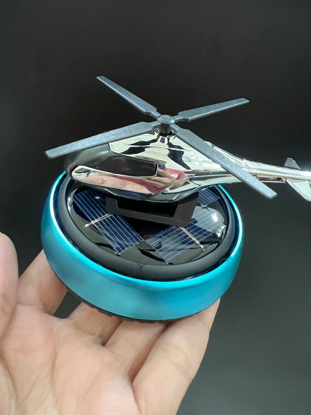 Solar Helicopter Car Dashboard Perfume – Fragrance  Car Air Freshener