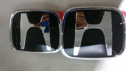 Genuine Logo Front Grille Plate Frame Type For Honda CR-V Black Honda Black Emblem