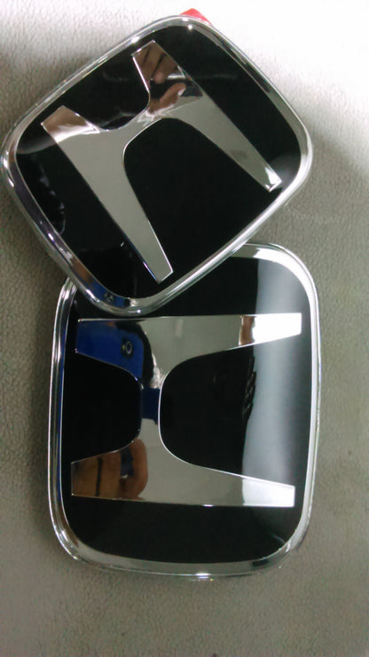 Genuine Logo Front Grille Plate Frame Type For Honda CR-V Black Honda Black Emblem