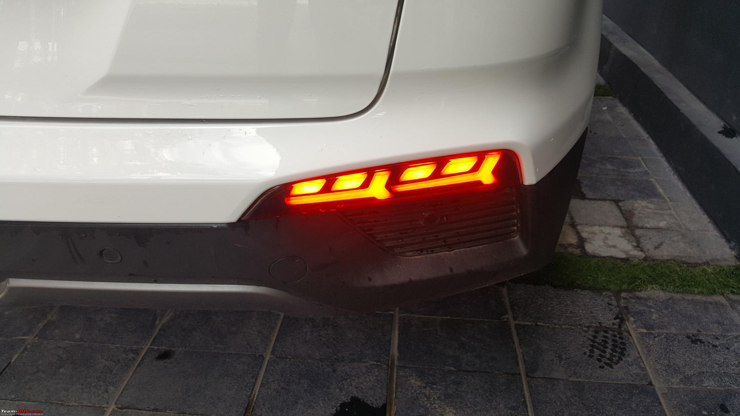 Hyundai Creta 2018+ Model Reflector Light 2 Function ( Non - Matrix ) Type - D Car Reflector Light  (Red)