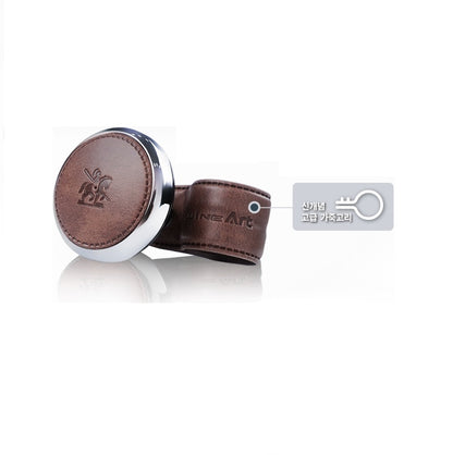 CarOxygen - BlackSuit Leather Power Handle Knob Steering Wheel Knob