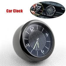 CarOxygen 3D Luxury Metal Symbol Analog Clock for All Cars (4 x 4 x 4cm ), Black