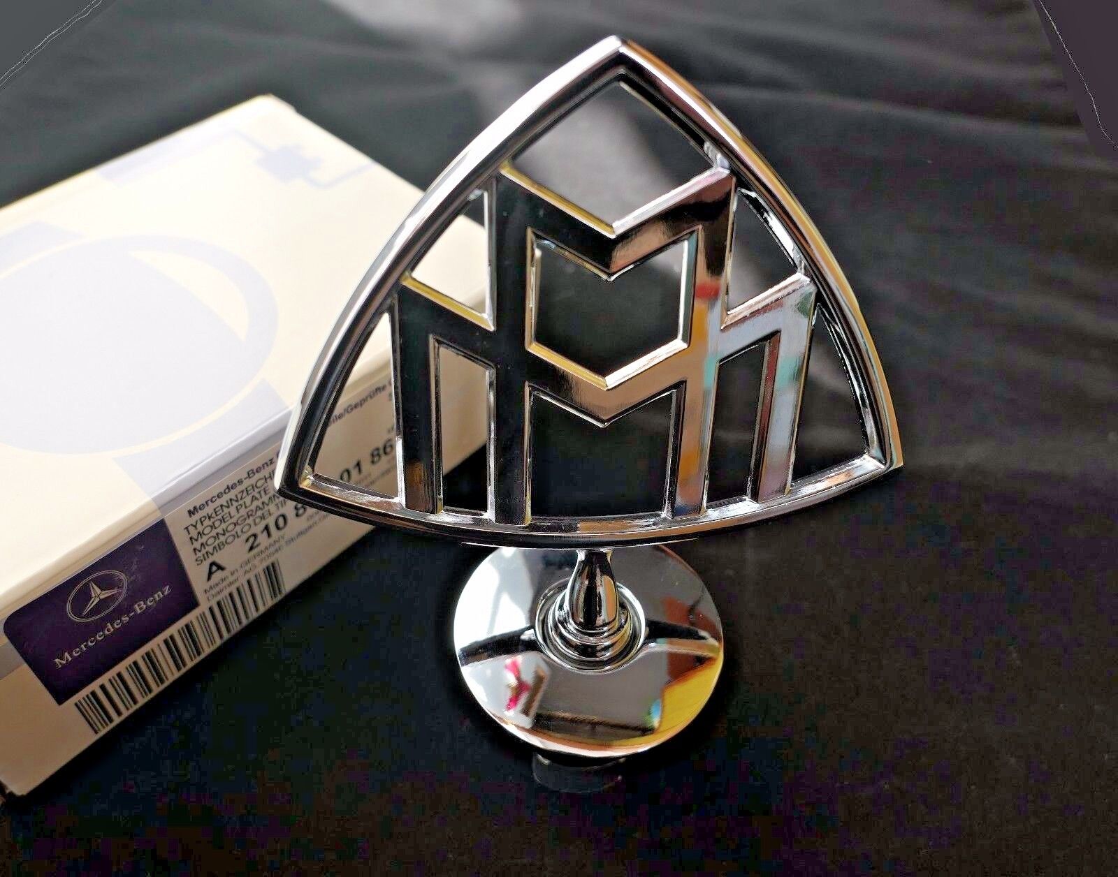 For Maybach Logo Car Front 3D Standing Metal Emblem Auto Hood Rear Bad for-maybach-logo-car-front-3d-standing-metal-emblem-auto-hood-rear-bad