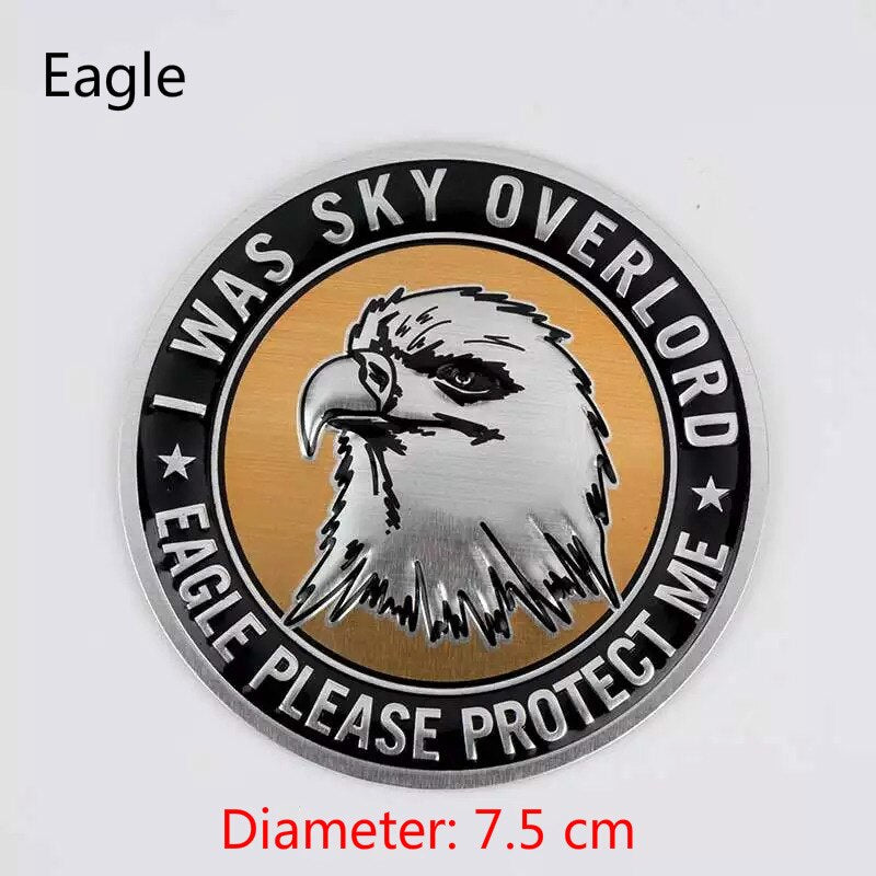 CarOxygen Metal Eagle Soft Aluminium Decal Car and Bike Sticker/Car & Bike Sticker for All Cars