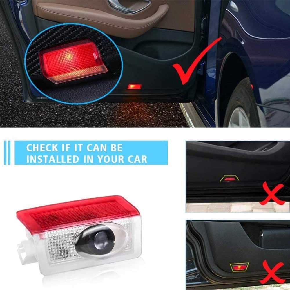 2pcs Led Car Door Welcome Lights Car Laser Projector Logo Ghost Shadow Light Lamp for Mercedes Benz W213 E Class