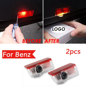 2pcs Led Car Door Welcome Lights Car Laser Projector Logo Ghost Shadow Light Lamp for Mercedes Benz W213 E Class