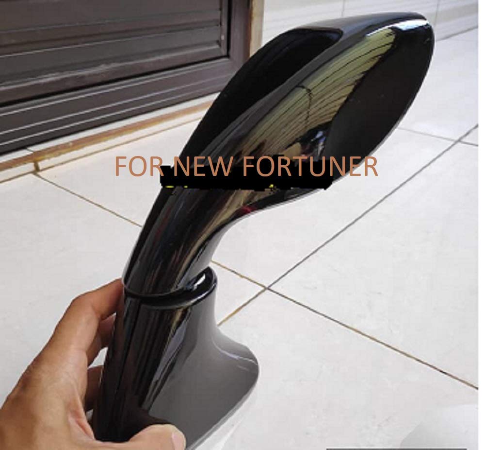 Car Bonnet Fender Side Mirror Wide Angle View for New Toyota Fortuner New (White)