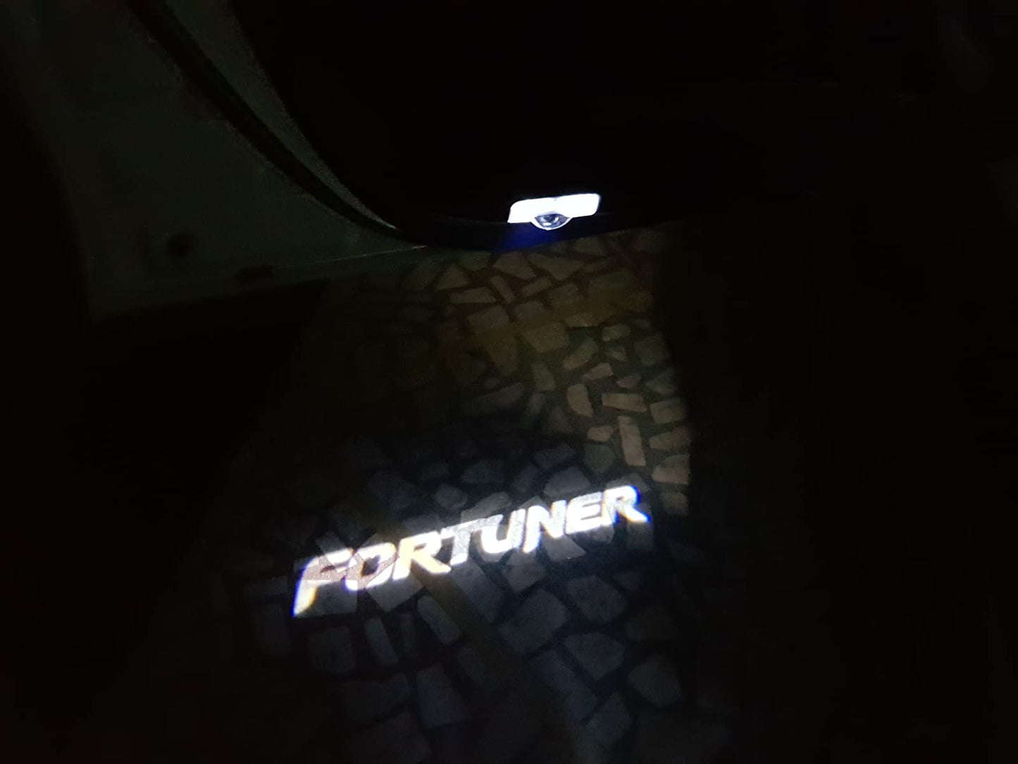 Car door led lighting entry plug and play ghost shadow light projector/welcome lamp logo for toyota fortuner new 2 pieces