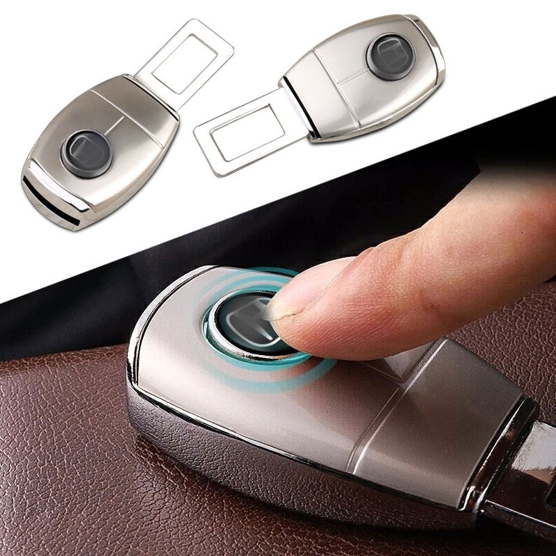 Car Oxygen -Car Safety Alarm Stopper & Seat extender Seat Belt Buckle Clip for Cars - Set of 2