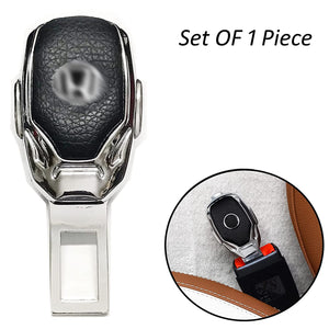 2in1 Seat Belt Alarm Stopper Buckle & Holder With Logo (Pack of 2