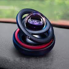 Car-mounted Solar-powered Rotating Perfume, Floating Planet Car Perfume Decoration, Car Freshener with Smooth Sailing and Beautiful Meaning, Perfume Diffuser for Home Office Car
