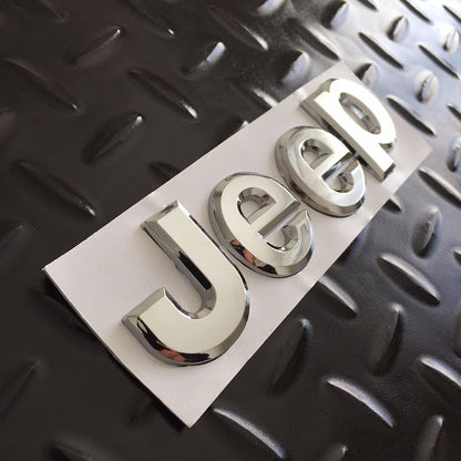 Jeep Letters Sticker for Cars, Jeep, Metal Badge
