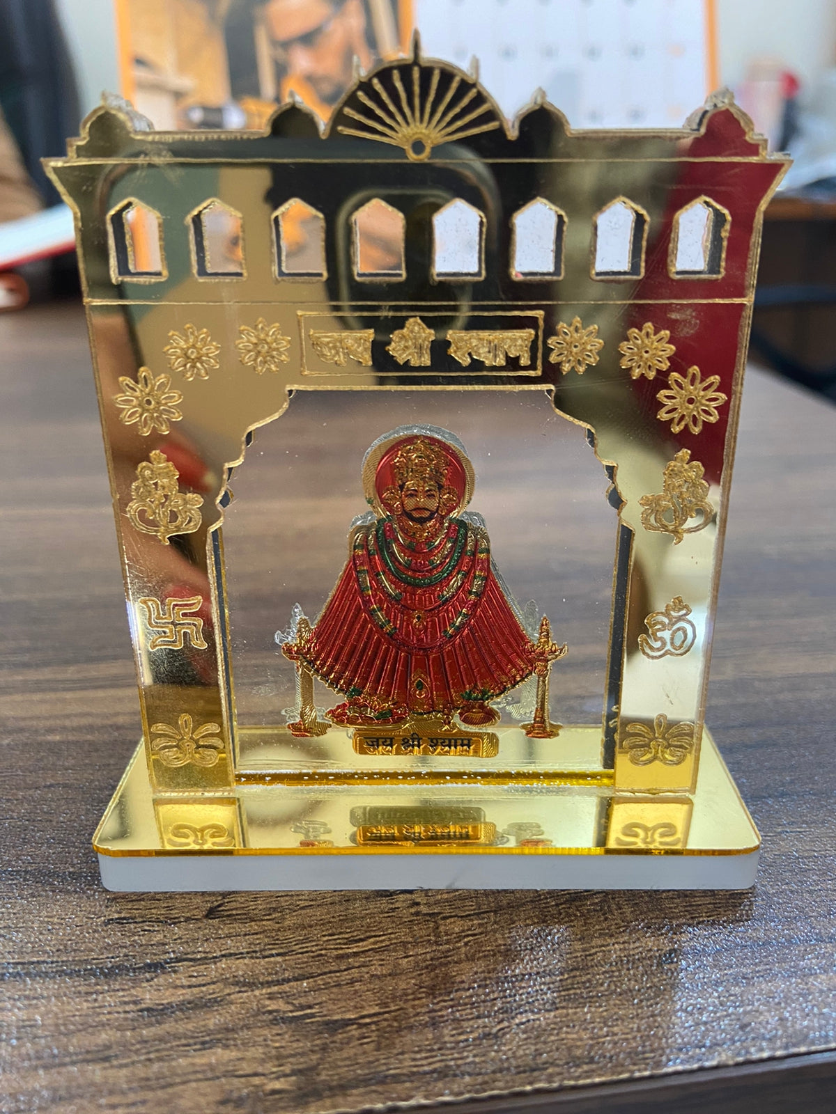 Shree Khatu Shyam Ji Toran Dwaar Decorative Showpiece for Car Dashboard Idol, Home Décor Decoration & Gifting Purpose by Case Club