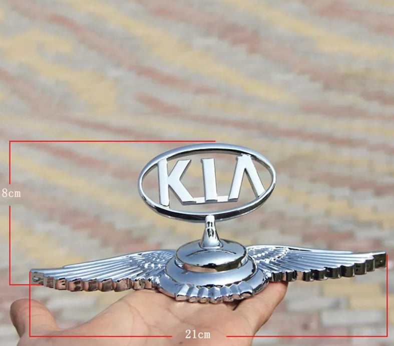 1 PCS Car Emblem 3D Auto Badge Decoration Metal Car Logo Front Hood Bonnet Sticker for Kia Sportage Sorento Picanto Carens All Cars