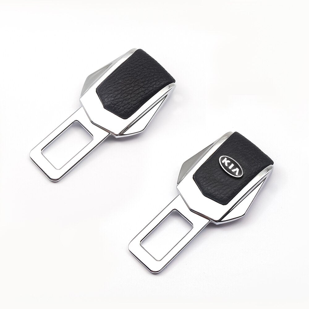 Car Safety Alarm Stopper Null Insert Seat Belt Buckle Clip for All Cars - Set of 2 Pcs