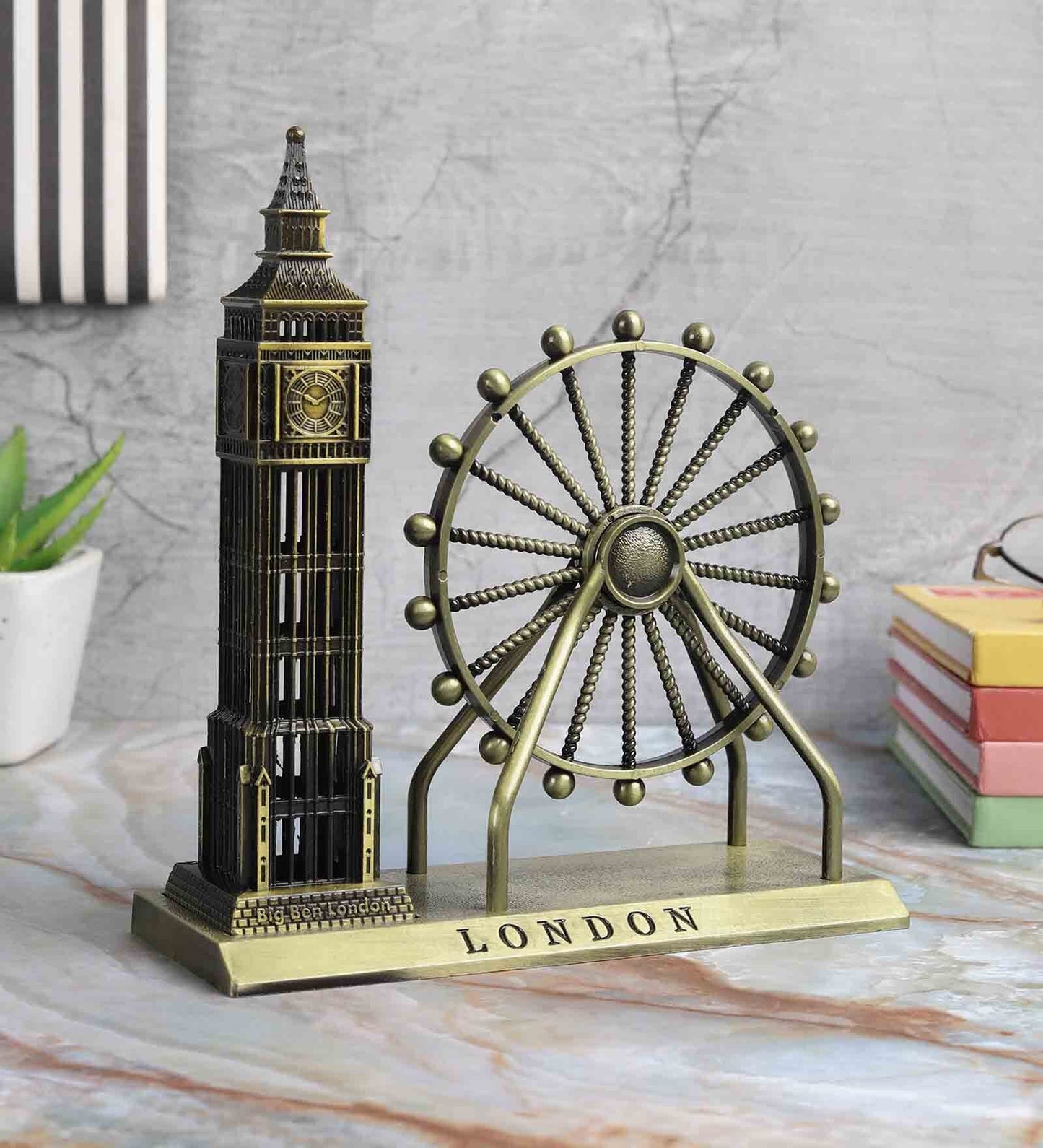 London Eye & Big Ben Miniature Metal Showpiece