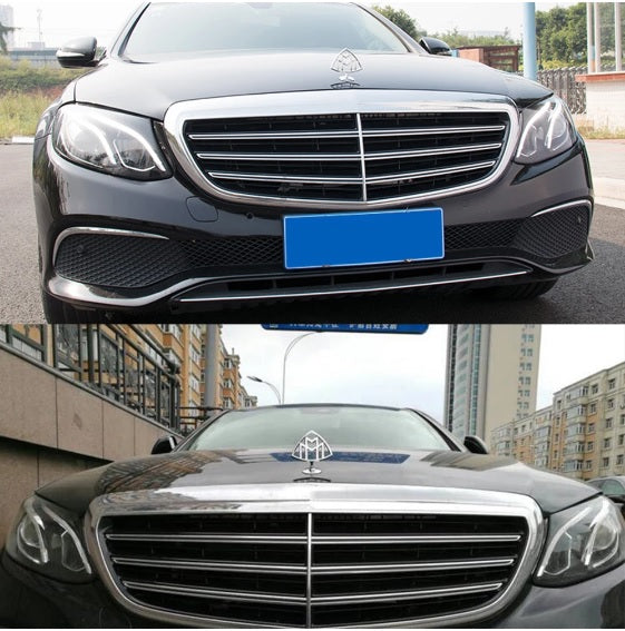 For Maybach Logo Car Front 3D Standing Metal Emblem Auto Hood Rear Badge for Mercedes-Benz Maybach C E S class S400 S500 S600