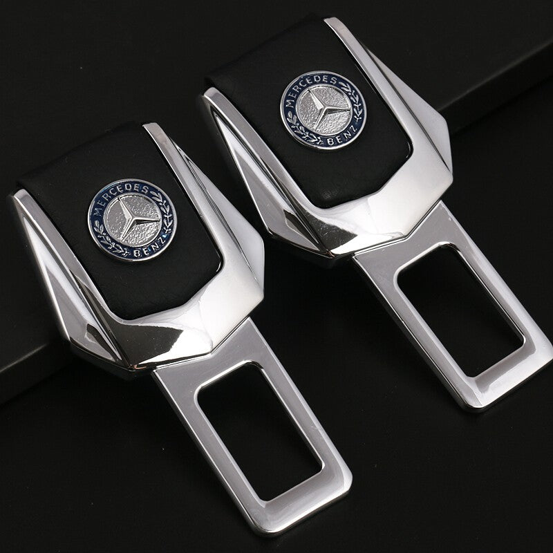 Car Safety Alarm Stopper Null Insert Seat Belt Buckle Clip for All Cars - Set of 2 Pcs