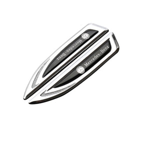 2 pcs 3d Metal Side Wing Badge Emblem Fender Car Stickers (Pack of 2 Pcs)