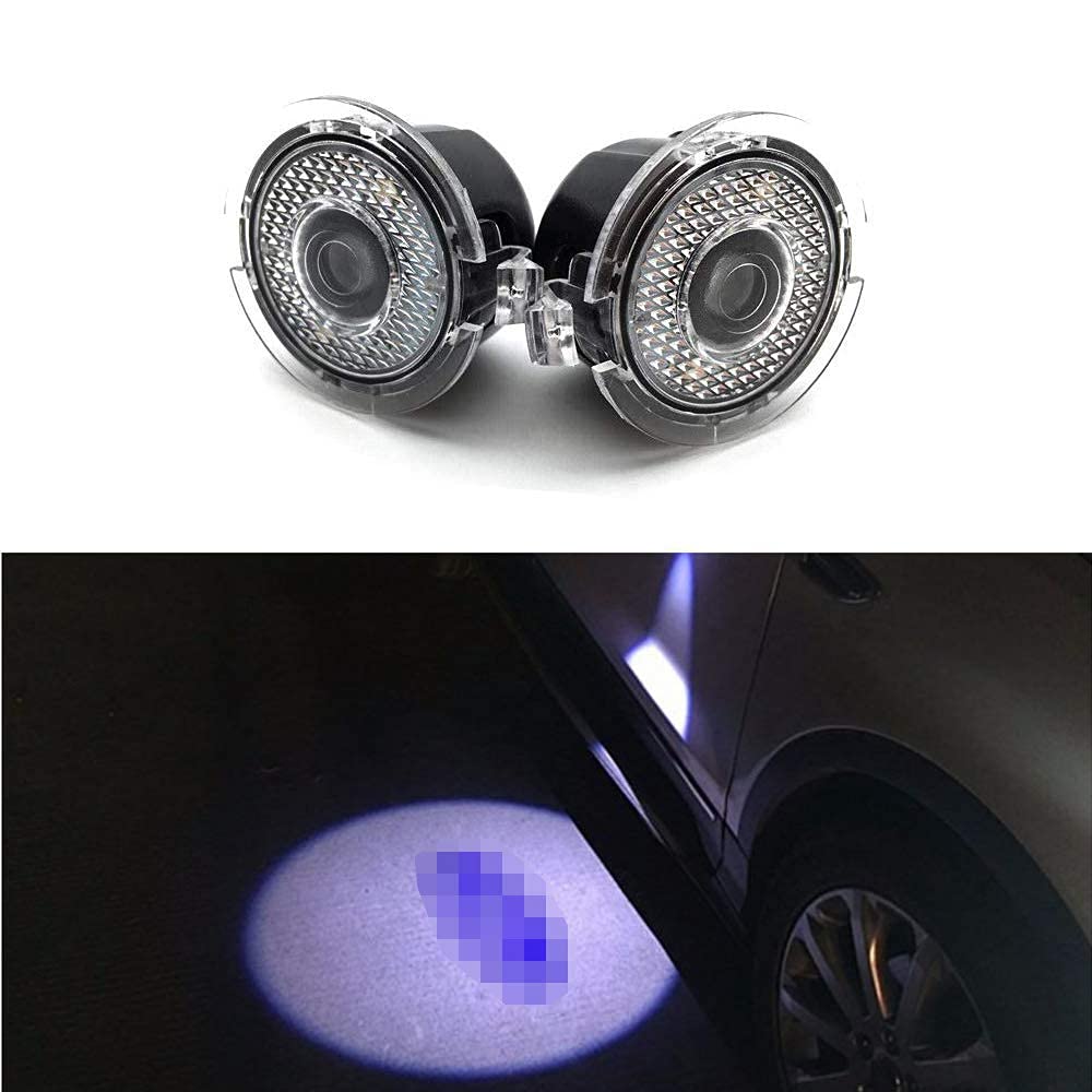 Car Door LED Ghost Shadow Step Welcome Projector Lamps Compatible with Ford Old and New Endeavour (Pack of 2)